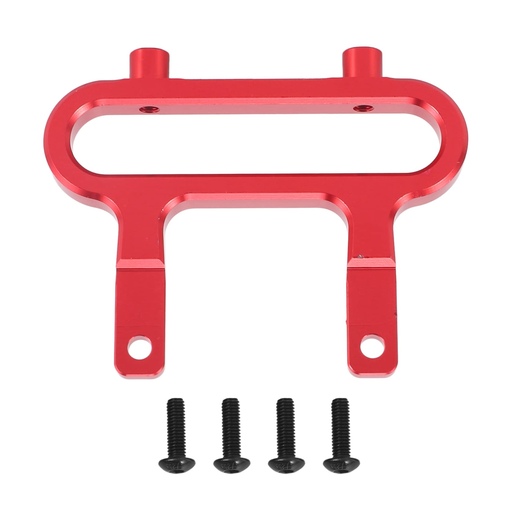 Bumdenuu Montagehalterung für Frontstoßstange, Aluminium, für 1/10 Redcat Blackout XTE SC XBE (Pro), Rot von Bumdenuu