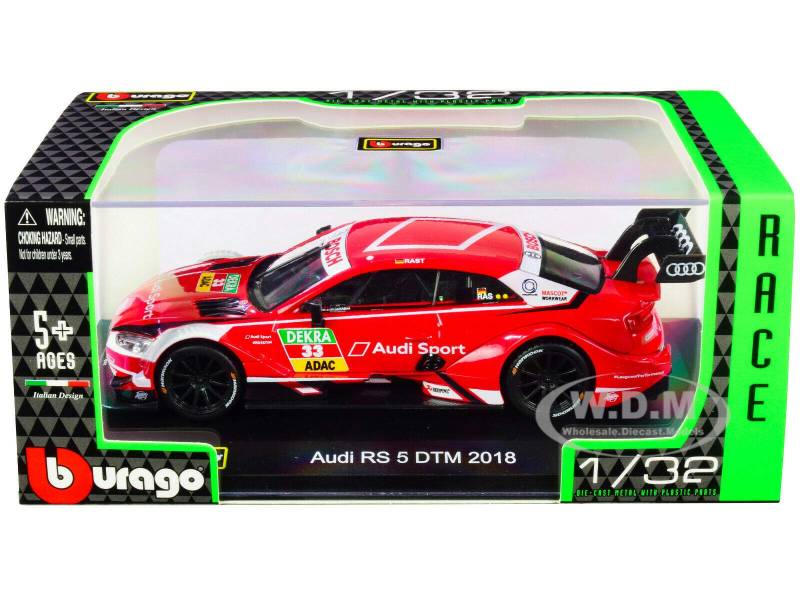 A*U'D*I RS 5, 33 René Rast DTM 2018, Bburago 1:32 von Bburago