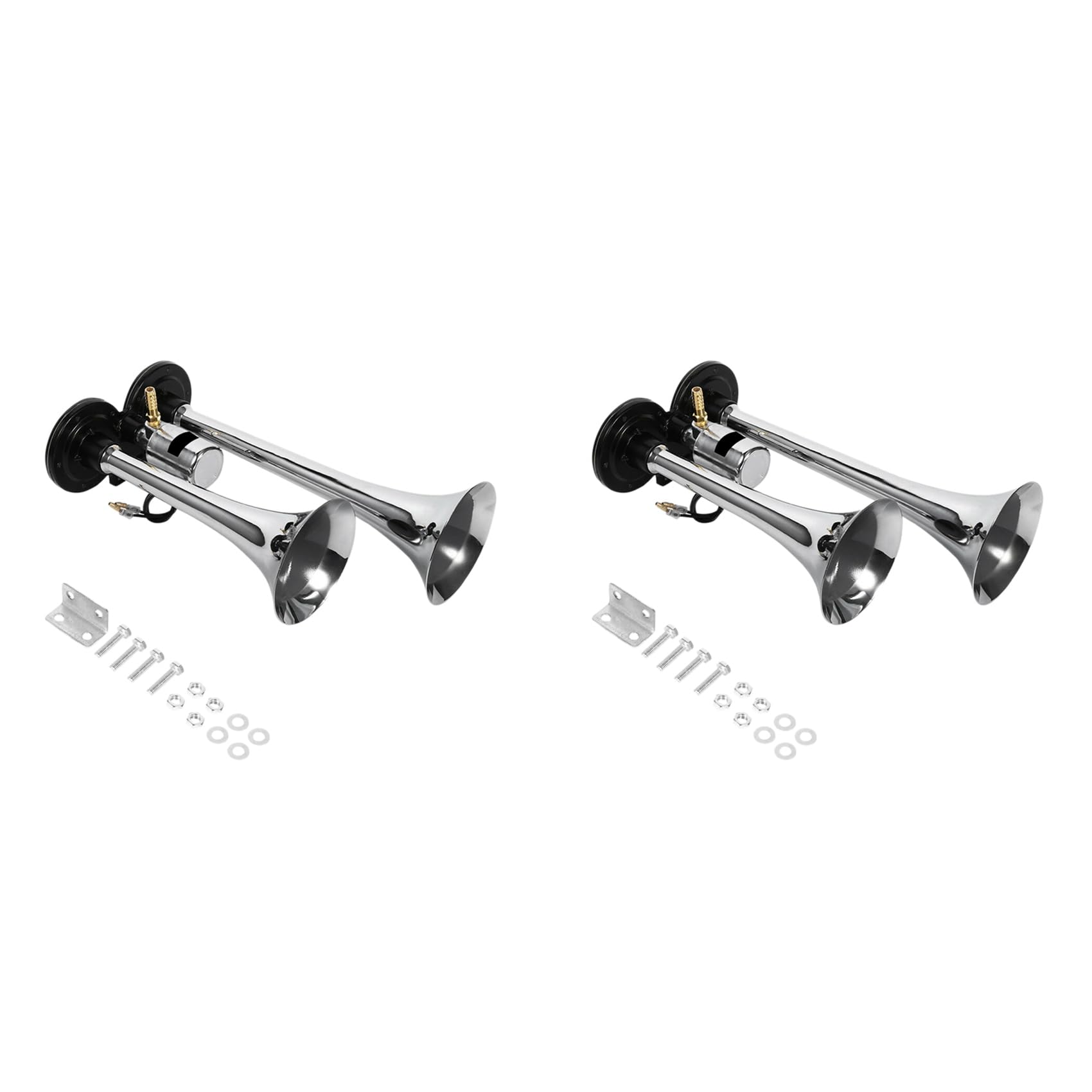 Bureau 2X Super Laute Luft Horn Dual Trompete Truck 12V Zug Truck Auto Kit Kompressor 150Db von Bureau