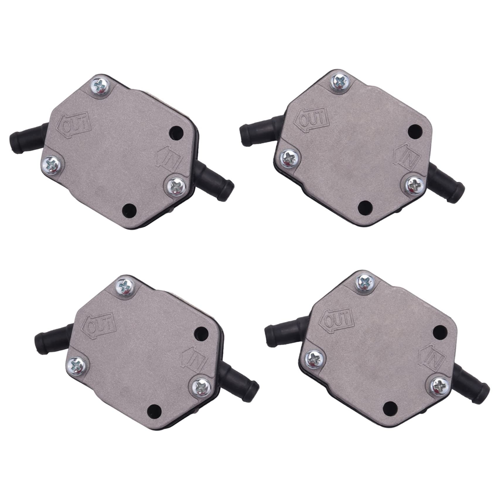 Bureau 4 Pack Kraftstoff Pumpe für V4 V6 115 PS 130 PS 150 PS 175 PS 200 PS 225 PS 250 PS 300 PS Außenborder 2-Takt 6E5-24410-00 18-7349 von Bureau