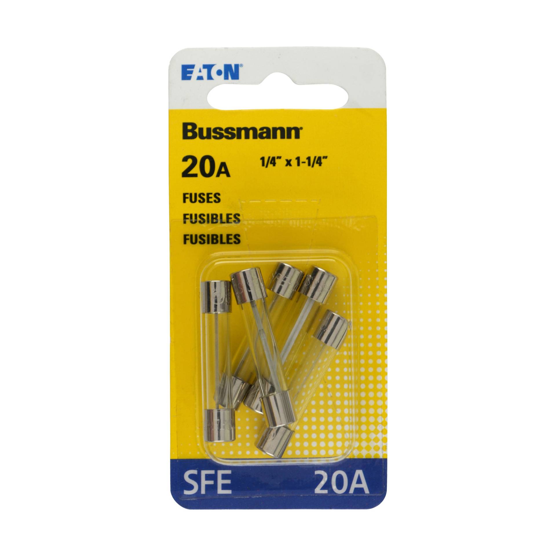 Bussmann BP/SFE-20 Glassicherung, 20 A, schnell wirkende Sicherung von Bussmann