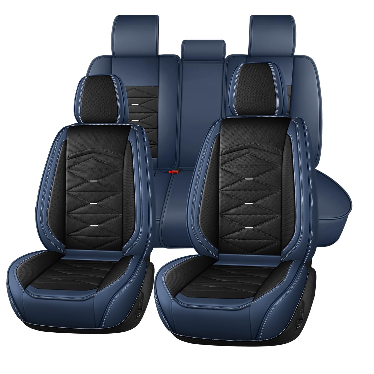 Buuoo Autositzbezüge Universal passend für B_MW Serie 2 F22 F23 F45 F46 F44 G42 U06 2er Serie Active Toure Sitzkissen Schutzset von Buuoo