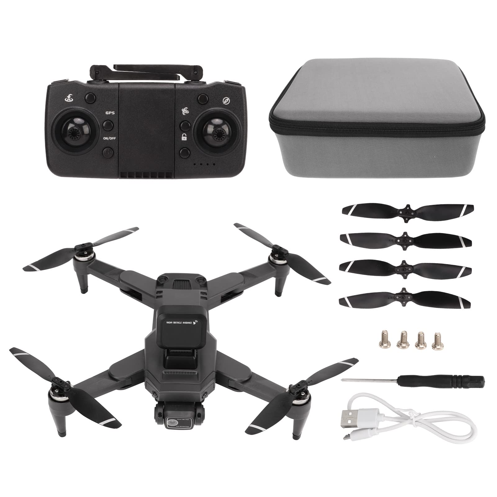 BuyWeek Drohne mit 4K Kamera, S109 360 Grad Hindernisvermeidung GPS Drohne Bürstenloser Motor Faltbarer Quadcopter für Kinder, Erwachsene, Anfänger von BuyWeek