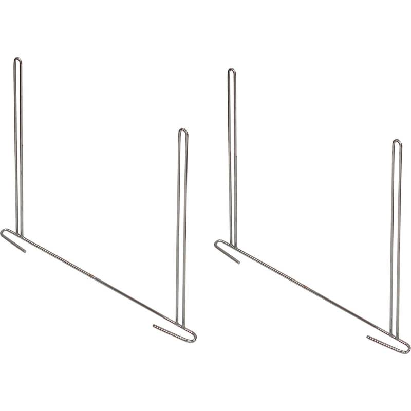 Buyers Product S B2436ASBC Anti-Segel-Klammern aus verchromtem Stahl für die Verwendung mit 61 cm Breiten Schmutzfängern, 2 Stück, halten Schmutzfänger gerade und flach, zum Anschrauben oder von Buyers Product