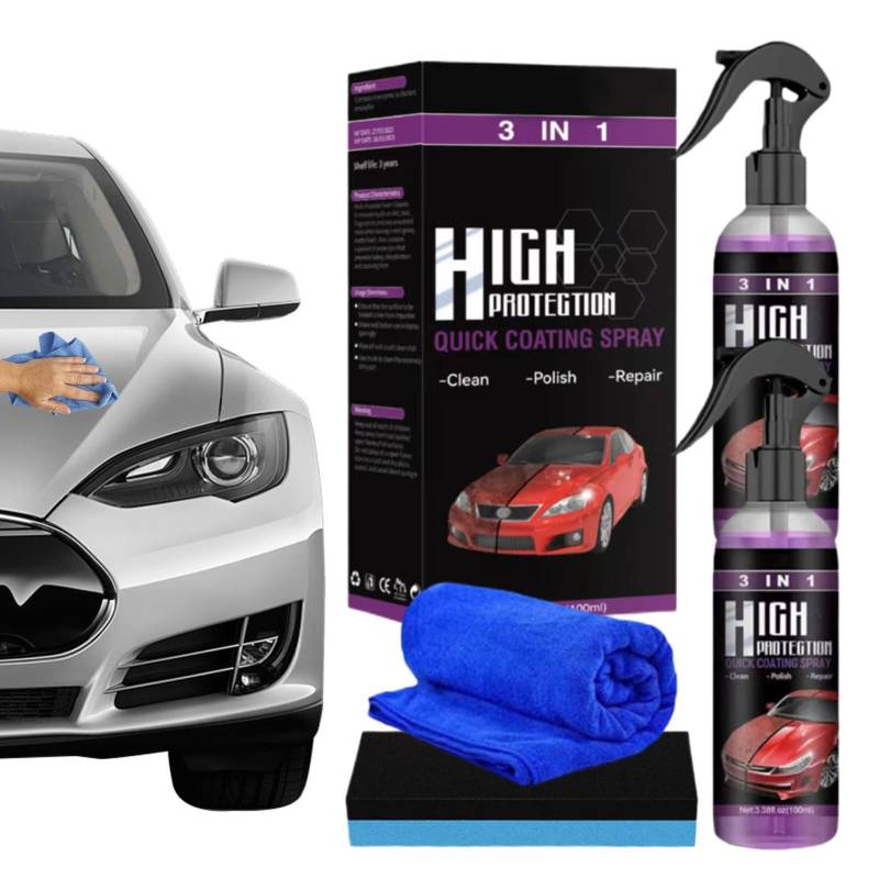 Auto Beschichtung Spray Auto Politur Set Nano Reparaturspray Für Auto Wasserabweisendes Autowachs Autolack Politur Für Alle Fahrzeugtypen Nano Kratzer Spray Auto Reiniger Zum Waschen Und Wachsen von Bvizyelck