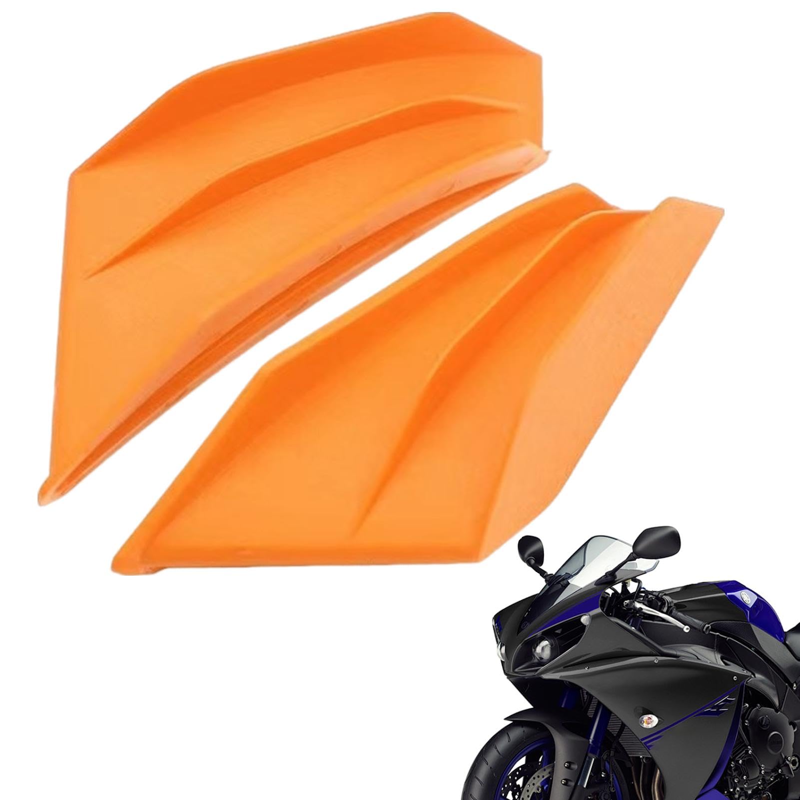 Bvizyelck Motorrad Aerodynamischer Flügel, Motorrad Spoiler Motorrad Flügel, Motorrad Winglet, Motorrad Aerodynamische Winglets für tägliches Reiten, Rennen, Modifikation von Bvizyelck