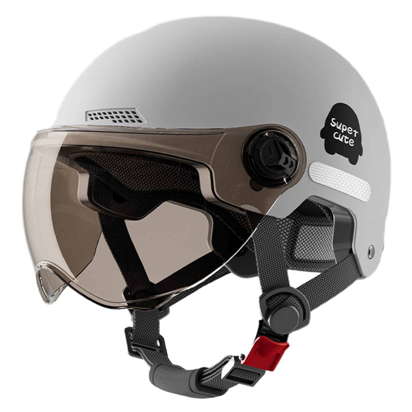 Jethelm Mit Sonnenblende Atmungsaktiv Motorradhelm Für Erwachsene Jethelme Rollerhelm Sturzhelm Klassischer Offener Helm Motorradhelm Mit Visier Halbhelm Mit Sonnenblende Für Damen Herren von Bvizyelck