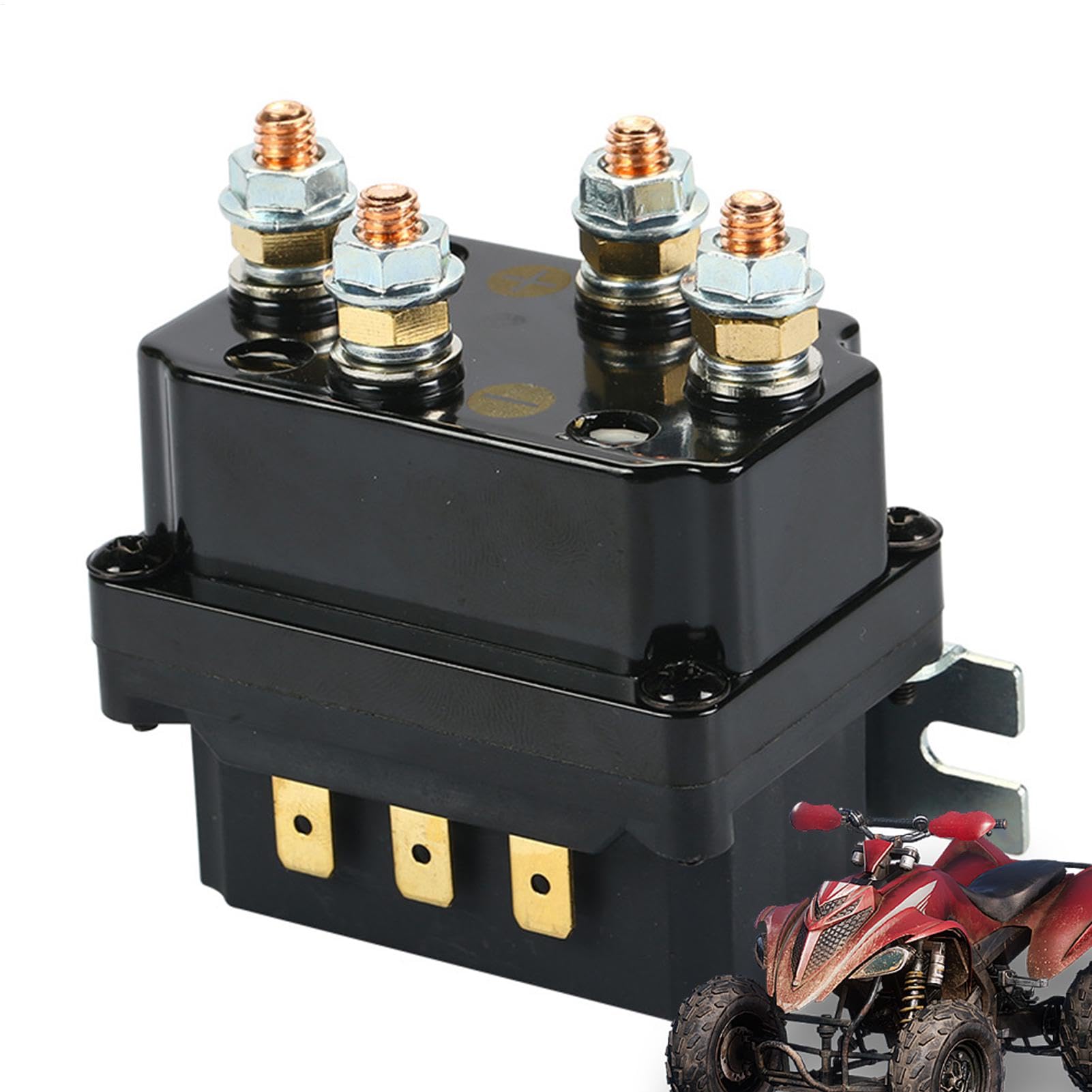 Windenmagnetrelais 12V Seilwinde Relais 12V 250A ATV Windenmagnetrelais Schütz Elektrisches Windenrelais Für LKW UTV ATV Elektrisches Windenrelais Für Geländewagen von Bvizyelck