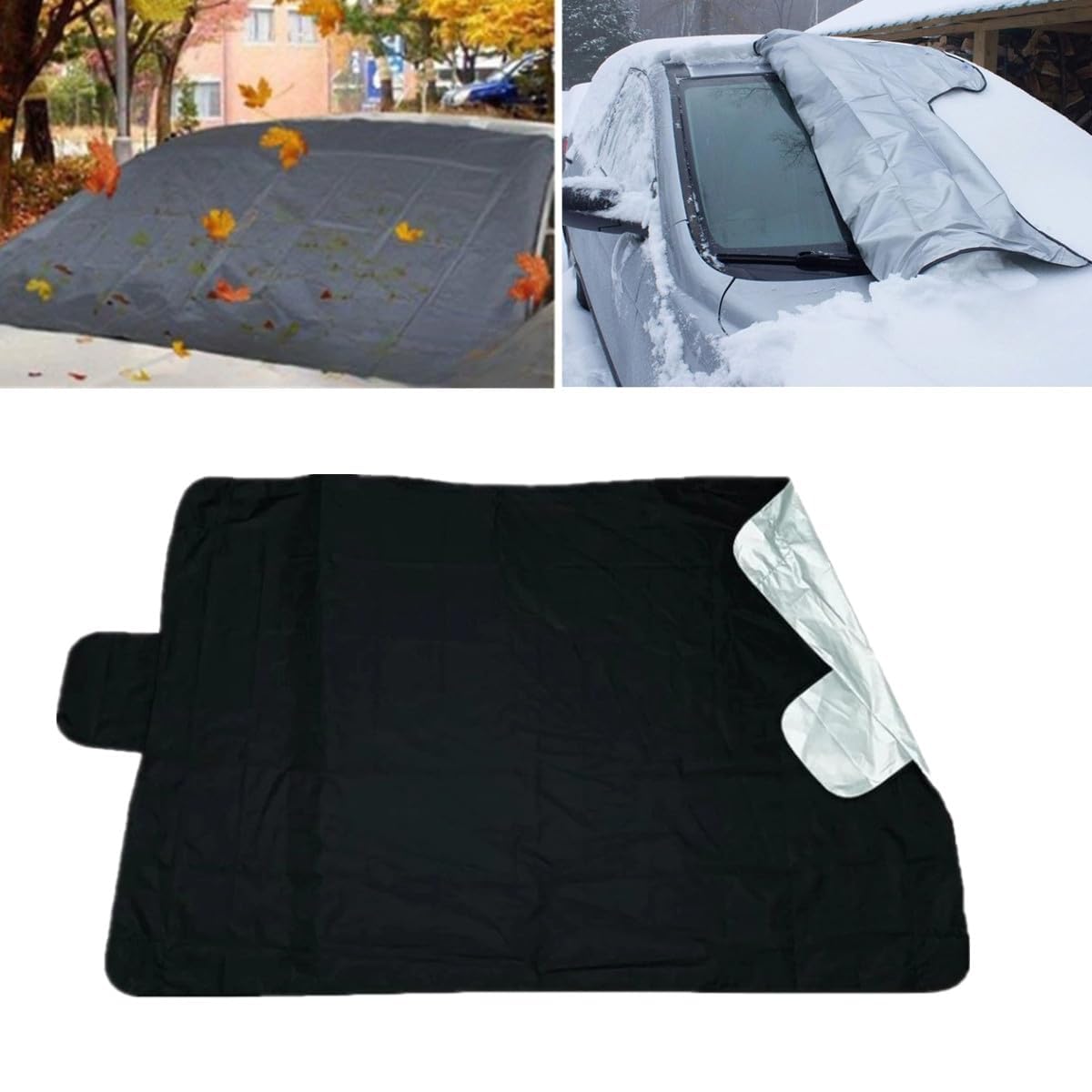 Auto Frontscheibenabdeckung Winter, Windschutzscheibenabdeckung, Auto Windschutzscheiben Abdeckung, Faltbar Frostschutz Eisschutzfolien, Scheibenabdeckung Für Gegen Schnee, Frost, UV-Schutz (1Pc) von Bxjinkele