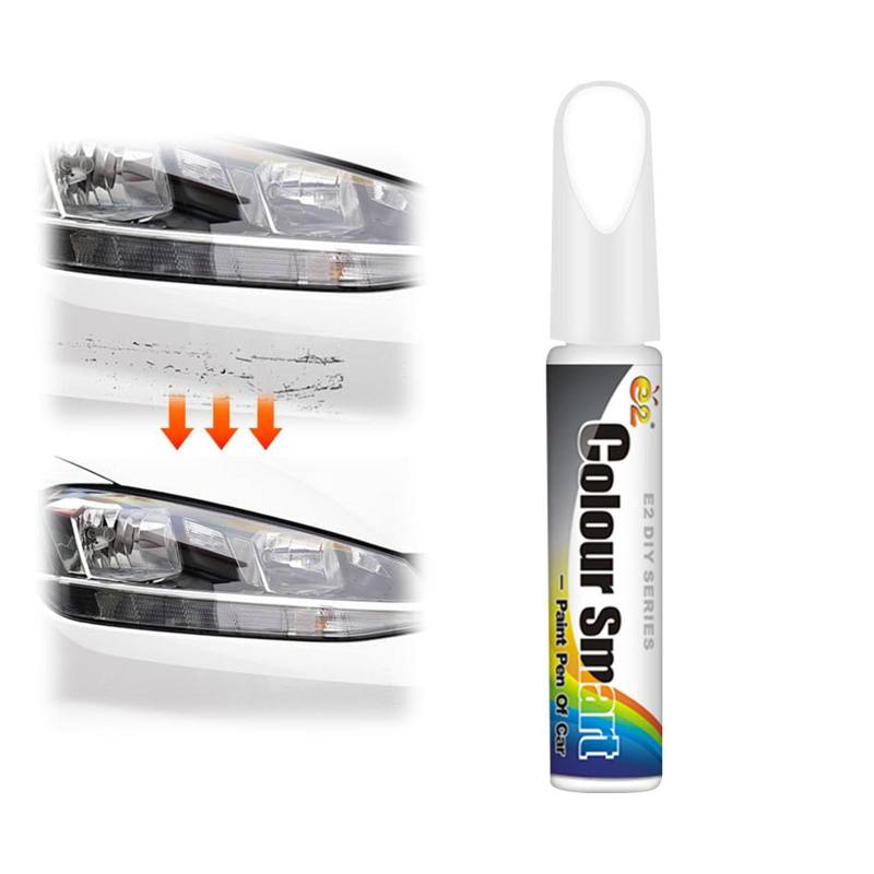 Bxjinkele Car Scratch Remover Pen, Lackstift Auto Lack Reparatur, Auto Kratzer Reparatur Stift, Auto Reparatur Lack Auto Pinsel, Kratzerentferner Auto Lackstift, Für Auto Kratzer Reparatur (Weiß) von Bxjinkele