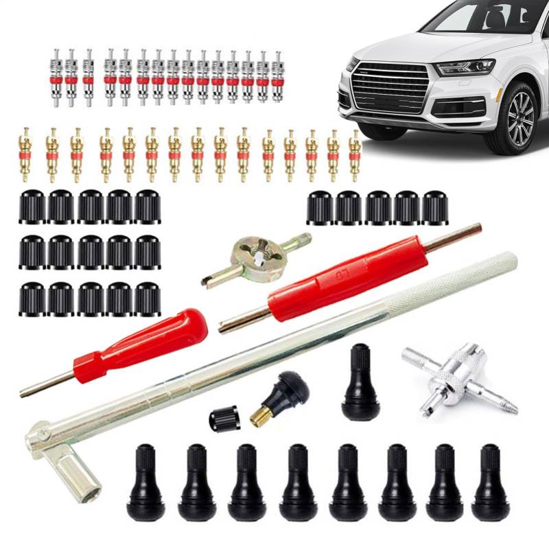 Byeaon Valve Core Remover | Car Tire Kit Tire Stem Installer | Car Accessories Tool | Valve Core Installer | Car Valve Tool | Repair Installation Kit | Tire Maintenance Tool for Vehicles Accessories von Byeaon