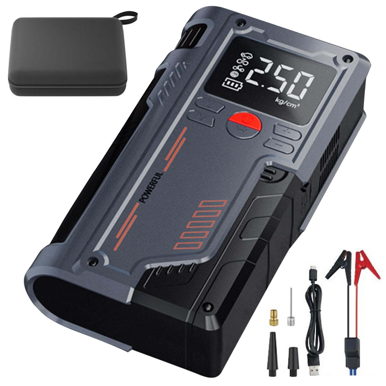 Jump Starter, Portable Lithium Car Jump Starter, Heavy-Duty Battery Booster Power Pack, Powerbank Charger and Jump Leads, Heavy Duty Jump Starter, Portable and Ideal for Automotive von Byeaon