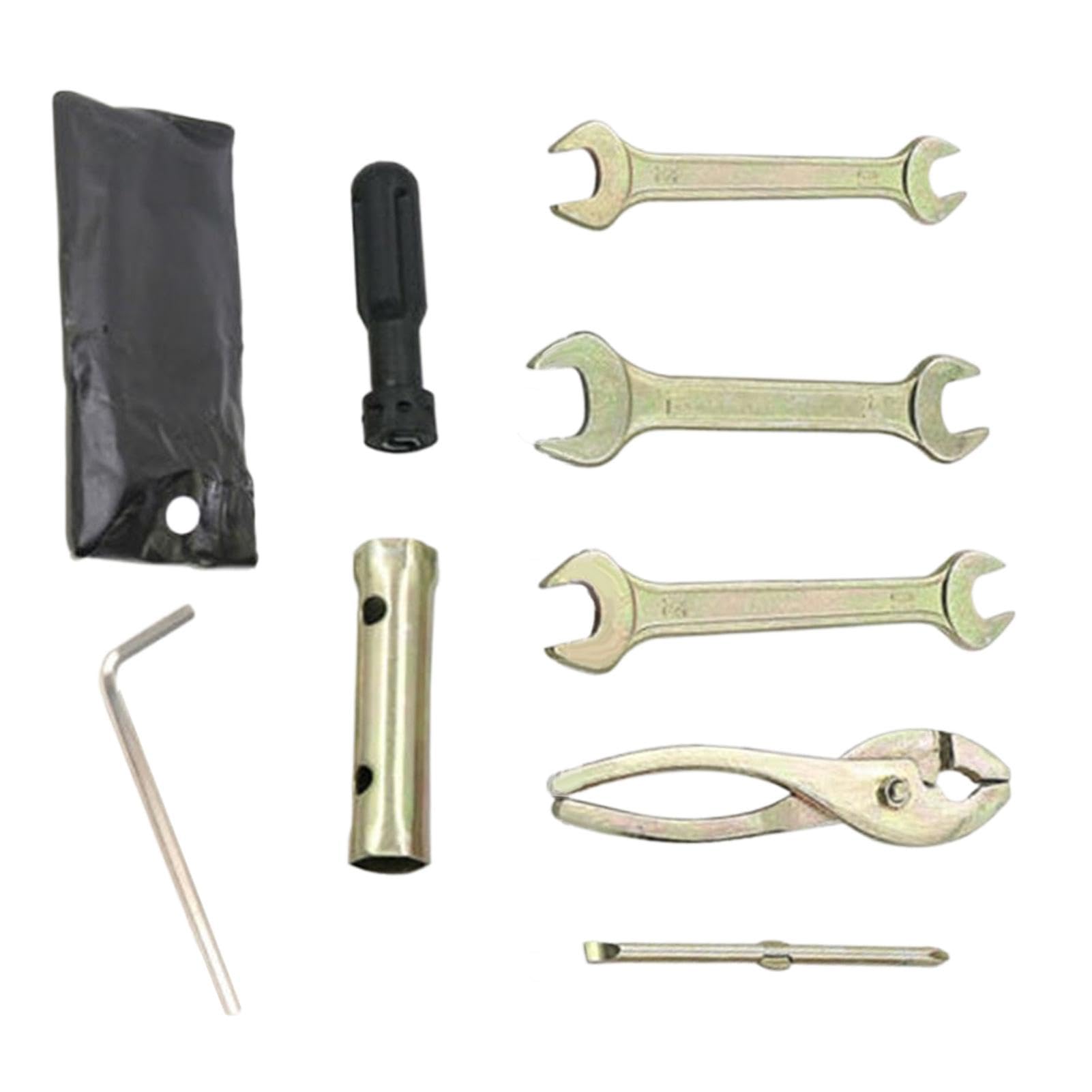 Motorcycle Socket Wrench | Scooter Repair Tools | Motor Scooter Wrench | Spark Plug Socket | Snowmobile Repair Tool | Repair Tool Set Motorcycle Tool for Snowmobile Spark Plug Socket With Storage Bag von Byeaon