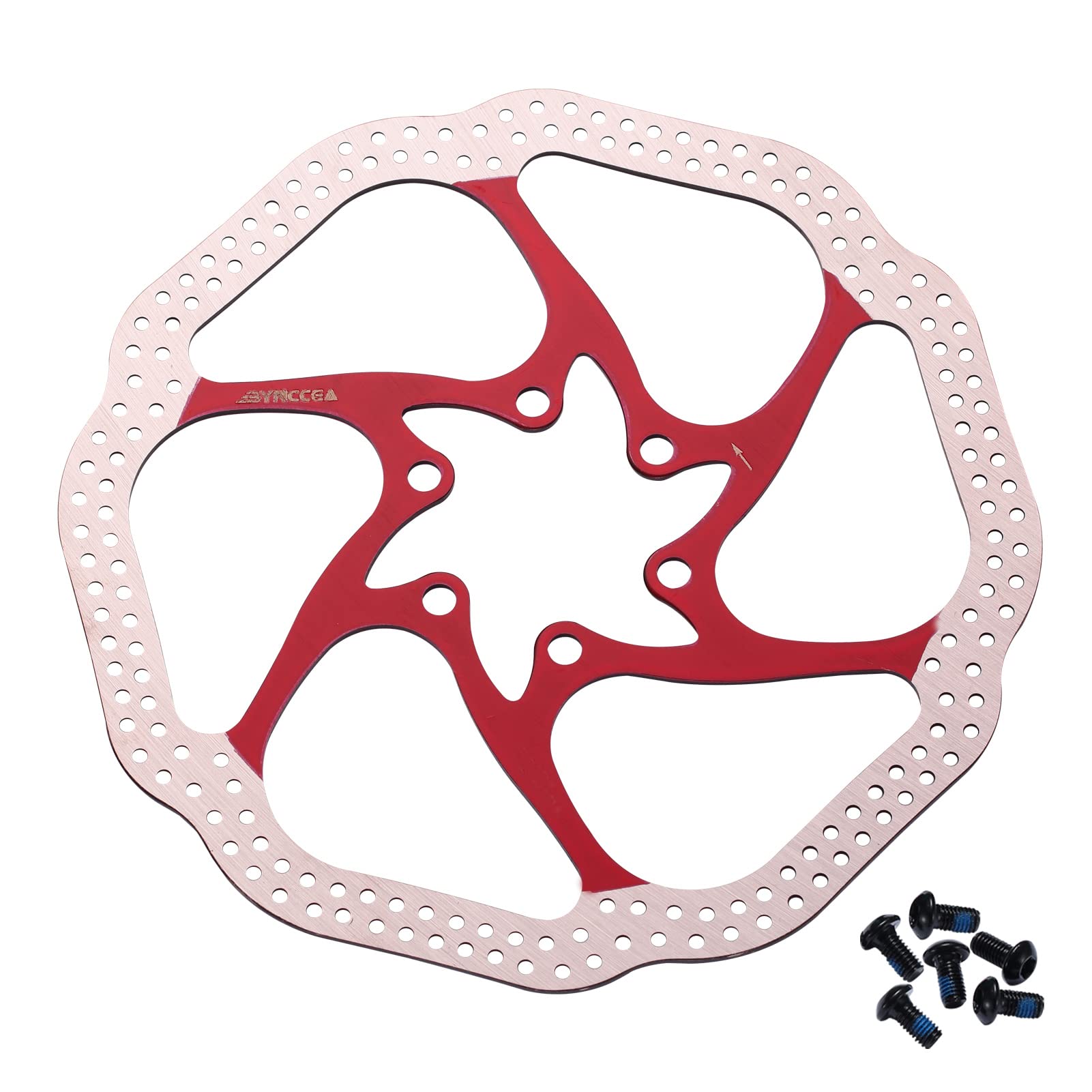 Bynccea 160mm 180mm 203mm Fahrrad Bremsscheibe mit 6 Schrauben für MTB BMX Mountain Rennrad von Bynccea
