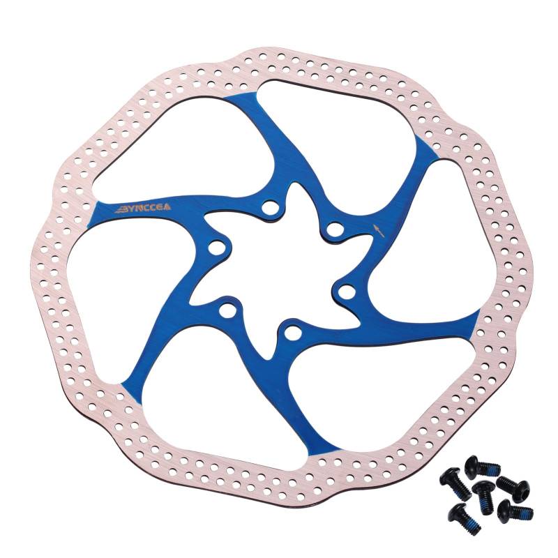 Bynccea Bremsscheibe für Fahrräder, 160 mm, 180 mm, 203 mm, mit 6 Bolzen, geeignet für MTB, BMX, Rennrad, Mountainbike von Bynccea