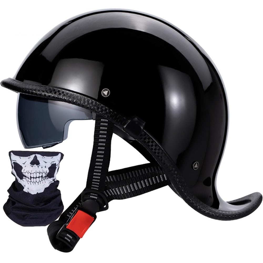 Halbhelme Motorradhelm, Halbschalenhelm Retro mit ECE Genehmigt Norm Roller-Helm Scooter-Helm Chopper Helm Jet-Helm Moped Helm Im Wehrmacht für Erwachsene Herren Damen Fahrradhelm von Byroads