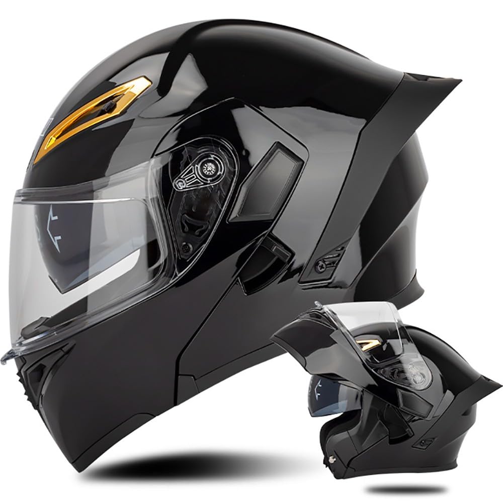 Motorradhelm Integralhelm Klapphelm ECE Zertifiziert Modularer Helm Doppelvisier Moped Street Racing Helm für Erwachsene Männer Frauen Roller Helm Sturzhelm Damen Herren Erwachsene von Byroads