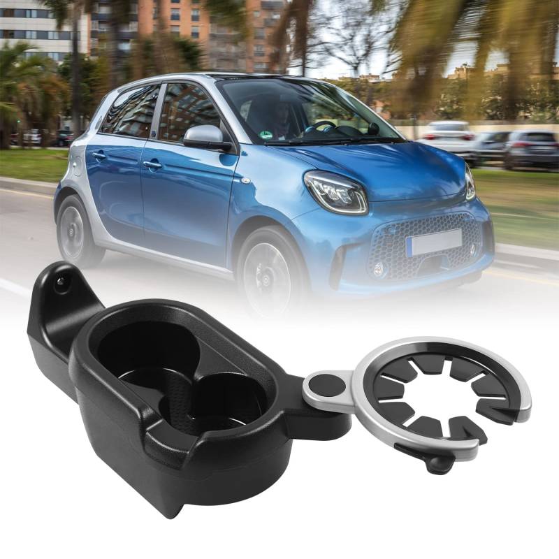 Auto Getränkehalter Mittelkonsole Becherhalter Kunststoff Becherhalter für Smart Fortwo 451 A4518100370 von STEEIRO