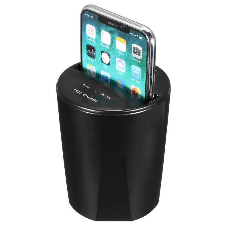 C-FUNN 10W Fast Qi Wireless Ladegerät Car Cup Halter USB-Ausgang Für Das iPhone X 8 S8 von C-FUNN