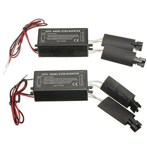 C-FUNN 2 X Schwarz 12V Ersatz Ccfl Engel Augen Wechselrichter Für BMW E36 E46 E53 E83 von C-FUNN