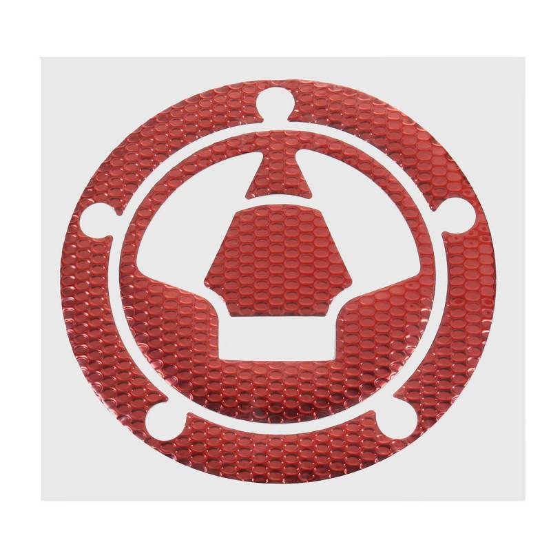 C-FUNN Motorcycle 3D Fuel Tank Cap Cover Pad Sticker for Kawasaki Ninja Z1000 X-6R/10R/12R/14R Z750 Z800 - Red von C-FUNN