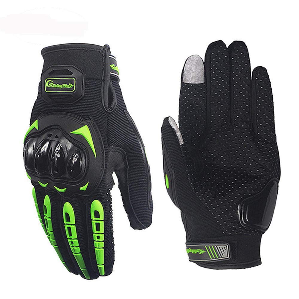 C-Funn Riding Tribe Motorrad Motocross Handschuhe Touchscreen Antikollision Anti-Rutsch-Vollfinger - Grün - M. von C-FUNN