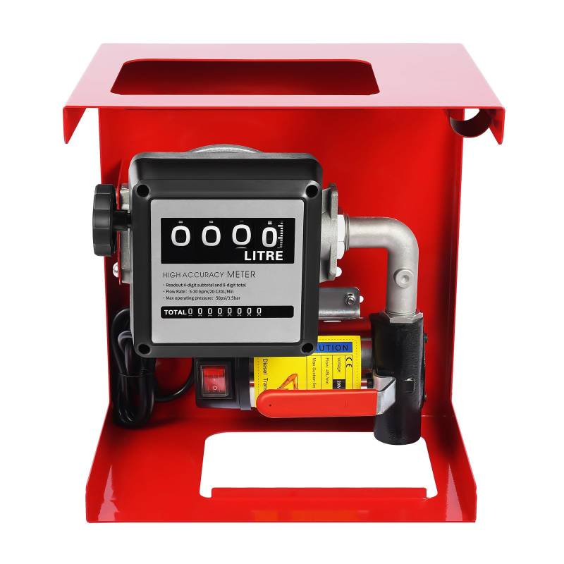 Heizöl- und Dieselpumpe 230V/200W 50l/min Heizölpumpe Ölpumpe mit Automatik Pistole, Kraftstoffpumpe, Absaugpumpe von C-Juzarl