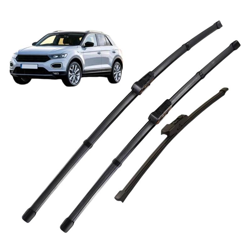 Scheibenwischer Set Auto für VW T-Roc 2017-2023 26"+20"+13",Wischer Set Vorne Auto Scheibenwischer Vorne Auto Zubehör von CAALO