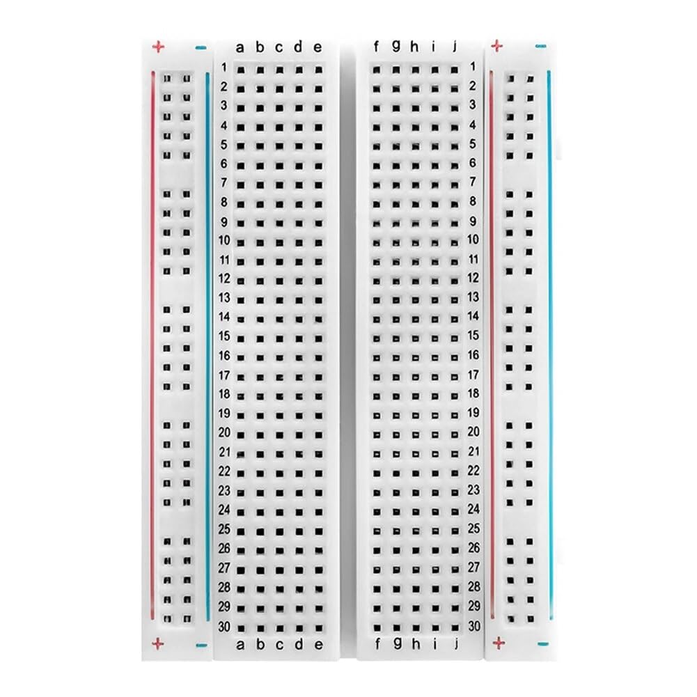 CABLEPELADO 400 Kontaktplatine ohne Löten, Breadboard, Prototyp-Tabelle, lötfreies Brett, Prüfplatte, Protoboard, Stecktafel, 400 Kontakte von CABLEPELADO