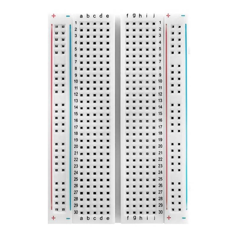 CABLEPELADO 400 Kontaktplatine ohne Löten, Breadboard, Prototyp-Tabelle, lötfreies Brett, Prüfplatte, Protoboard, Stecktafel, 400 Kontakte von CABLEPELADO