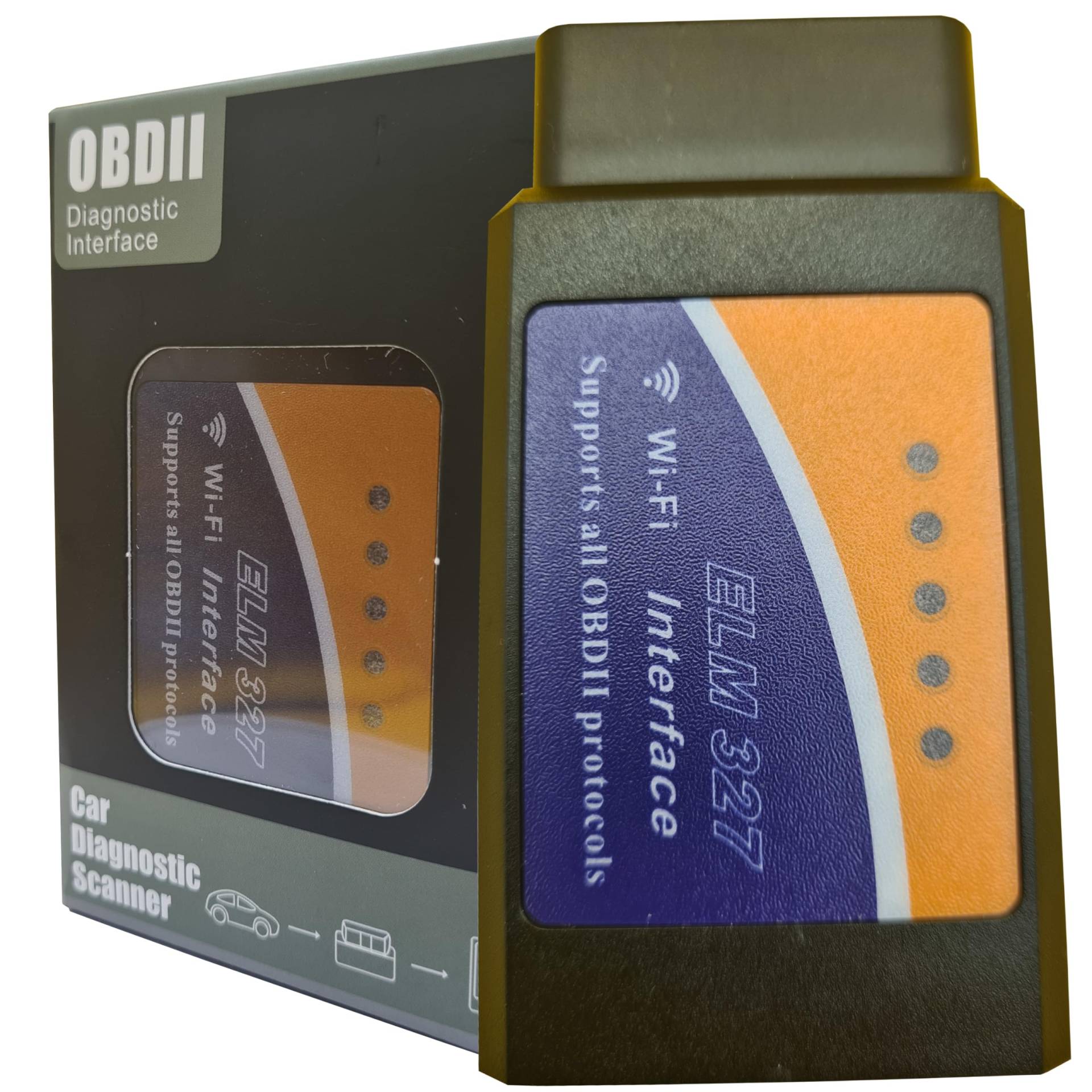 CAELLUMA - OBD2 Diagnose Auto - Diagnose Auto Multimarke OBD2 WiFi - OBD2 Diagnose WiFi - ELM327 - OBD für Auto-Diagnose - Ediag Kingbolen Autodiagnosegerät von CAELLUMA