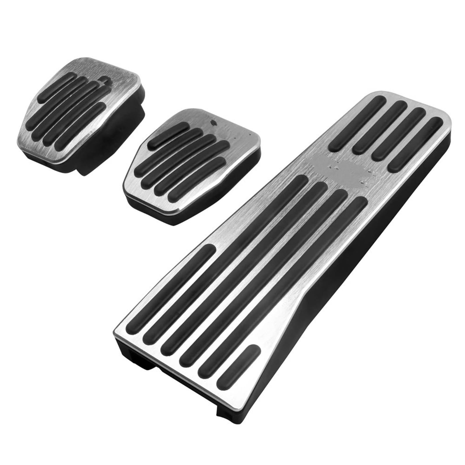 Auto Bremspedal Für Mazda 3 BP Für Axela CX-30 CX30 CX50 CX-50 2019-2023 Auto Fußstütze Pedal Gaspedal Bremse Kupplung Pedale Abdeckung Anti-Slip Pad Fall Pedalkappen(MT 3PCS Silver) von CAIDIS