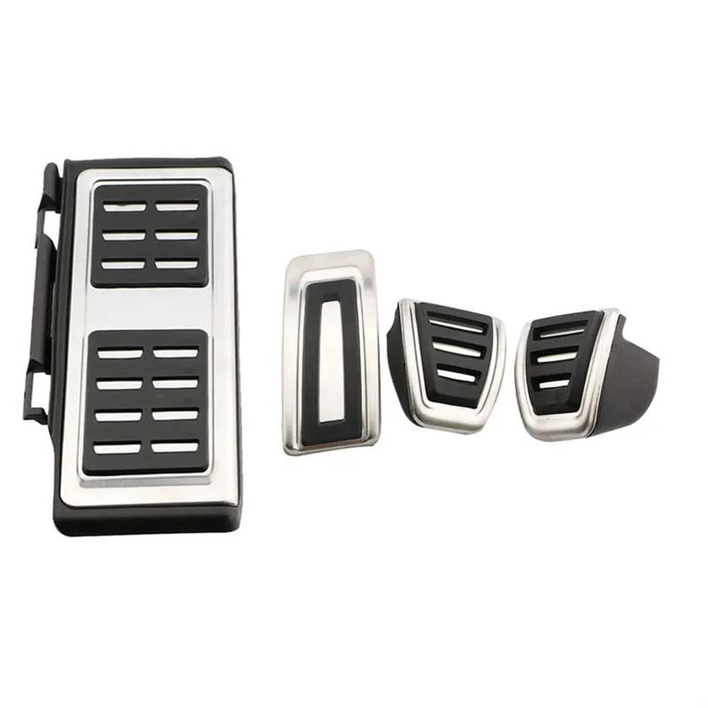 Auto Bremspedal Für Skoda Für Karoq NU7 2017 2018 2019 2020 2021 2022 Sport Kraftstoff Bremspedale Pads Rutschfeste Restfoot Pedal Abdeckung AT MT Pedalkappen(4 pcs) von CAIDIS