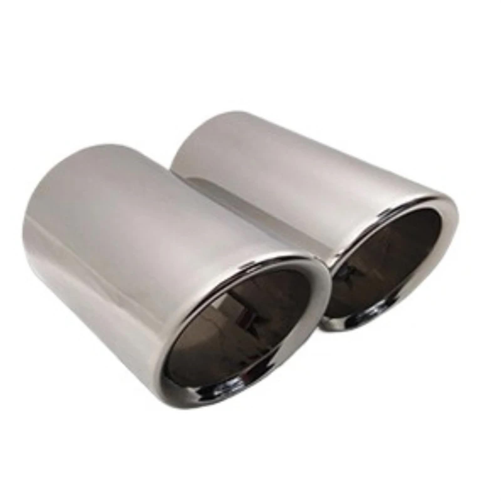 Auto Endrohrblenden Für VW Für Für Passat Auspuff Tip Muffler 2 PCS Auto Auspuffrohr Tipps Düse Einlass 3 "/76mm Auspuff Endrohre(Silber) von CAIDIS