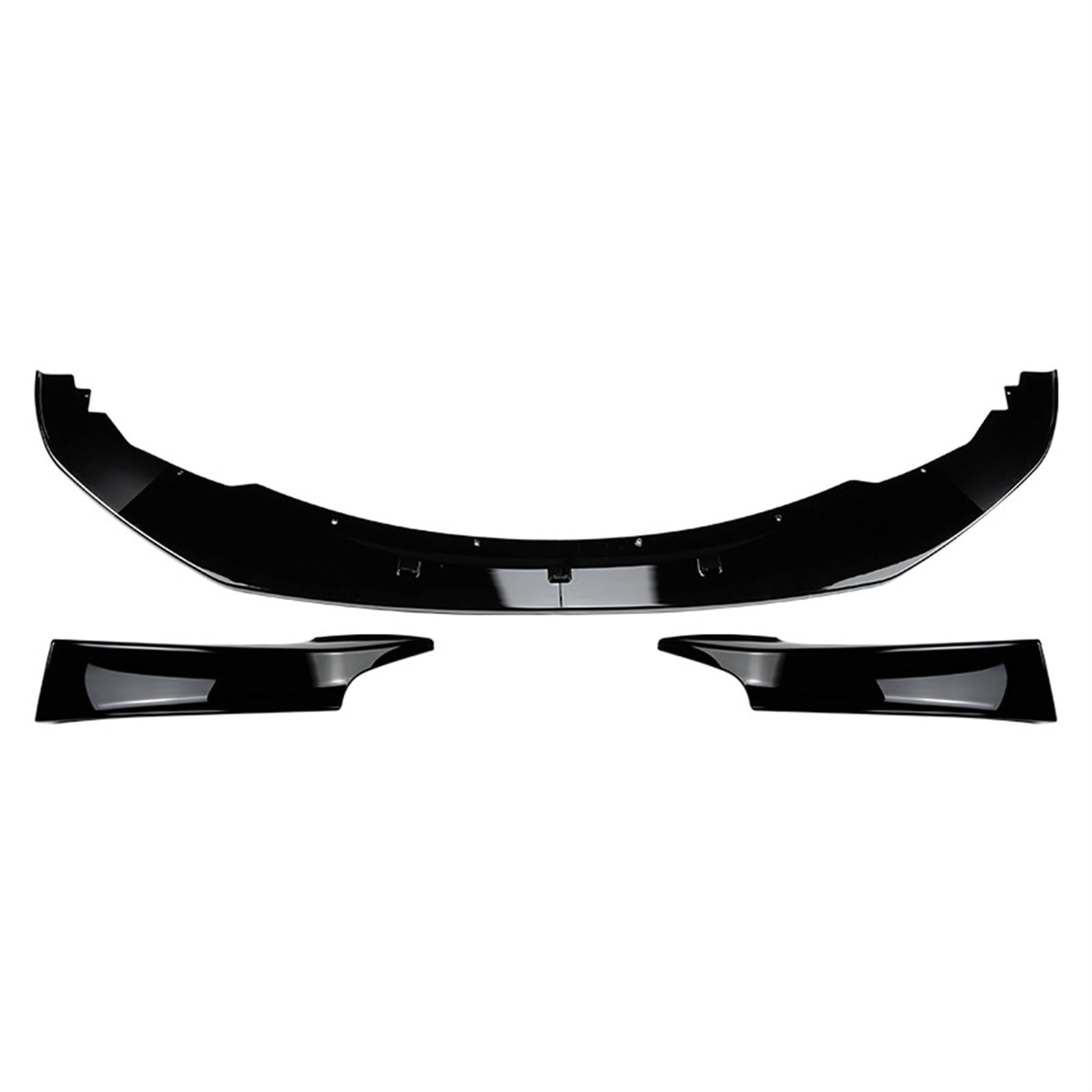 Auto-Frontspoiler Für 1er F20 F21 Sport Style 2012 Bis 2014 Canard Cover Trim Splitter Frontspoilerlippe Gloss Black Carbon Fiber Auto Frontspoiler Lippe(1 Set Gloss Black) von CAIDIS