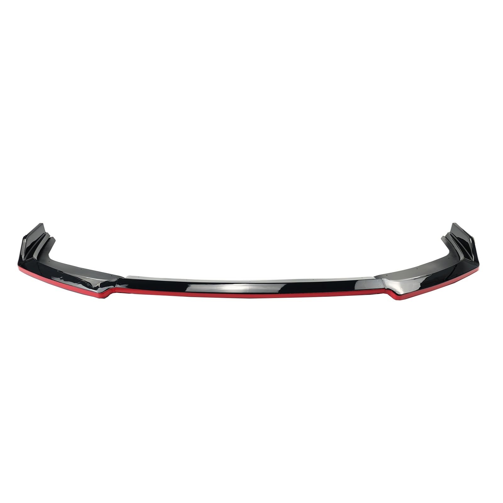 Auto-Frontspoiler Für 2016-2021 Für Civic 10. FK7 Fließheck SI 2 & 4 Tür Glänzend Schwarz Rot Splitter Auto Front Stoßstange Lip Spoiler Auto Frontspoiler Lippe(Black Red) von CAIDIS