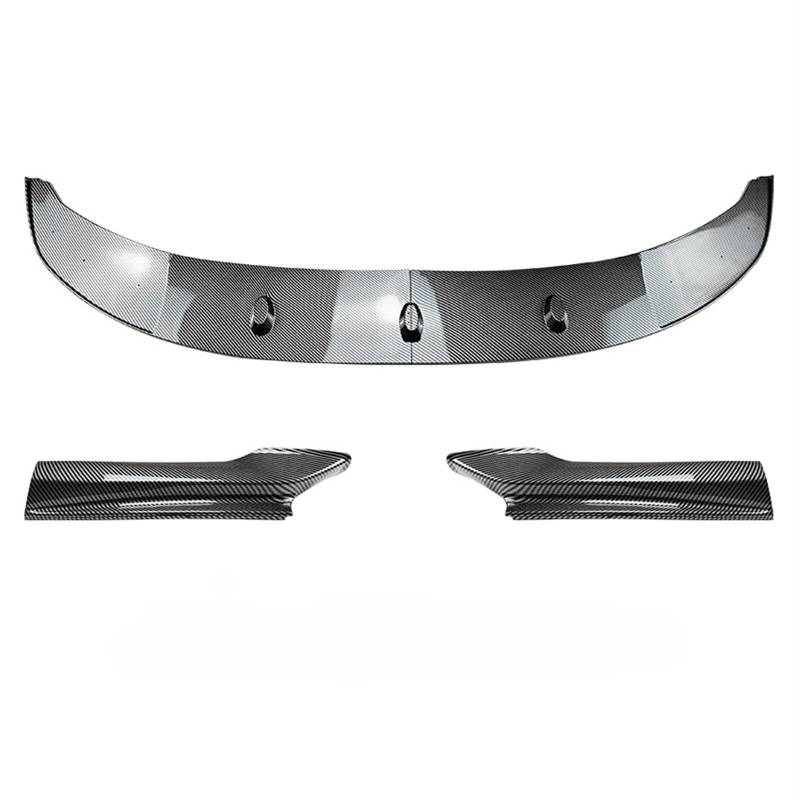 Auto-Frontspoiler Für 5 Series F10 F11 535i 528i M550d 2010-2016 Für XDrive Sport Front Stoßfänger Lip Spoiler Auto Frontspoiler Lippe(Carbon Look Set) von CAIDIS