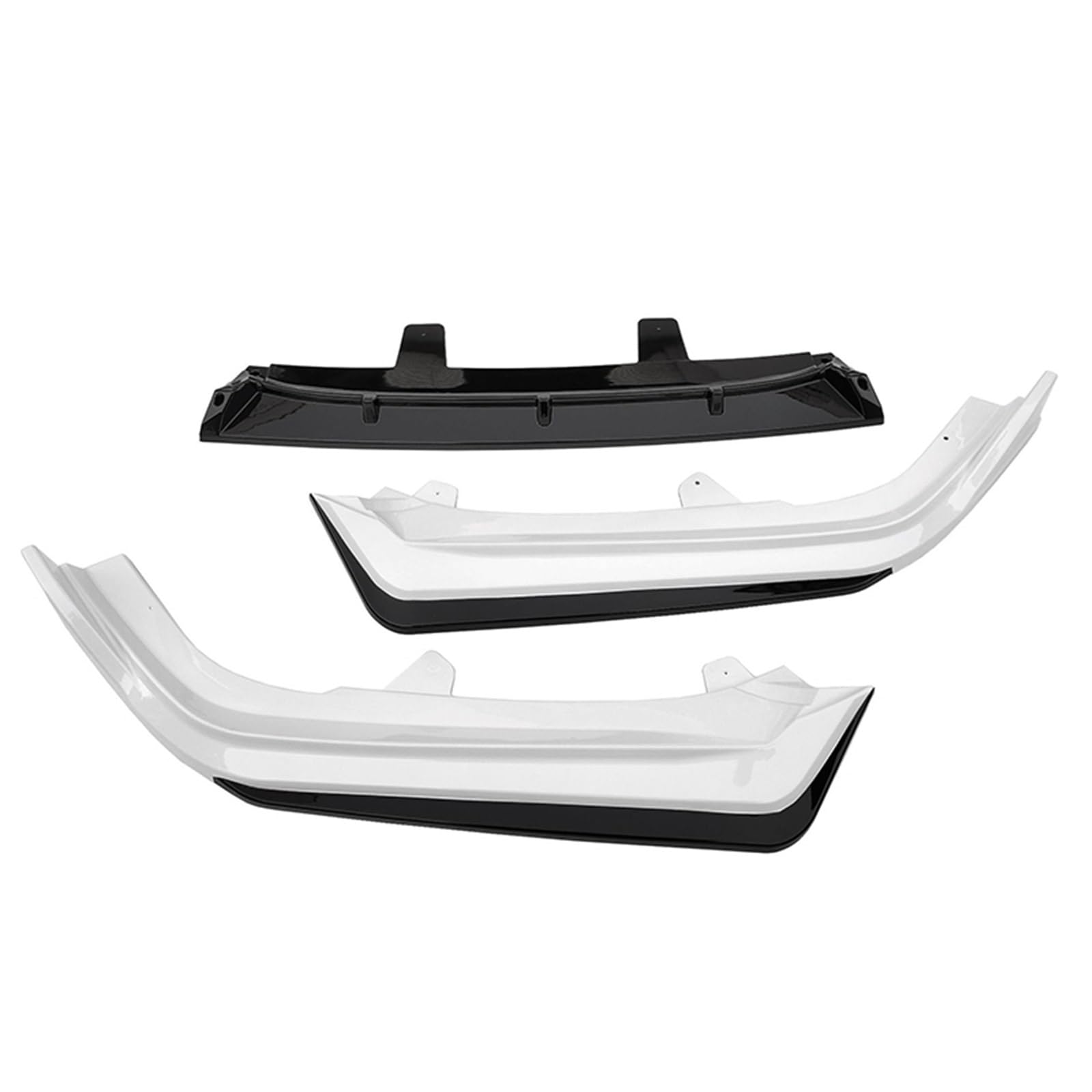 Auto-Frontspoiler Für Accord 10.5th Gen 2021-2022 Autogrill Frontstoßstange Lip Spoiler Splitter Deflektor Guards Body Kit Zubehör 7 Stil Auto Frontspoiler Lippe(Black White A) von CAIDIS