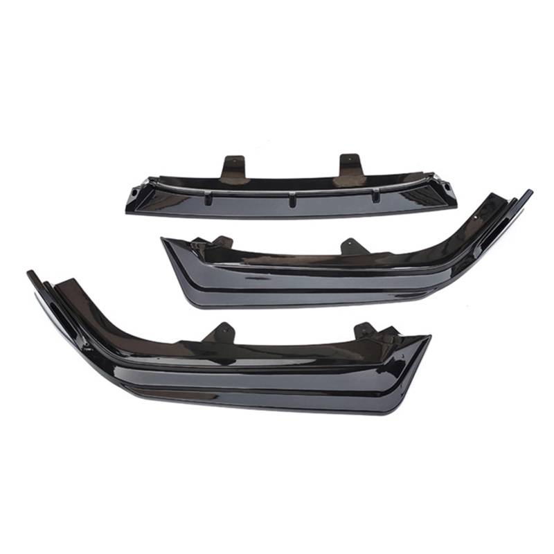 Auto-Frontspoiler Für Accord 10.5th Gen 2021-2022 Autogrill Frontstoßstange Lip Spoiler Splitter Deflektor Guards Body Kit Zubehör 7 Stil Auto Frontspoiler Lippe(Bright Black A) von CAIDIS