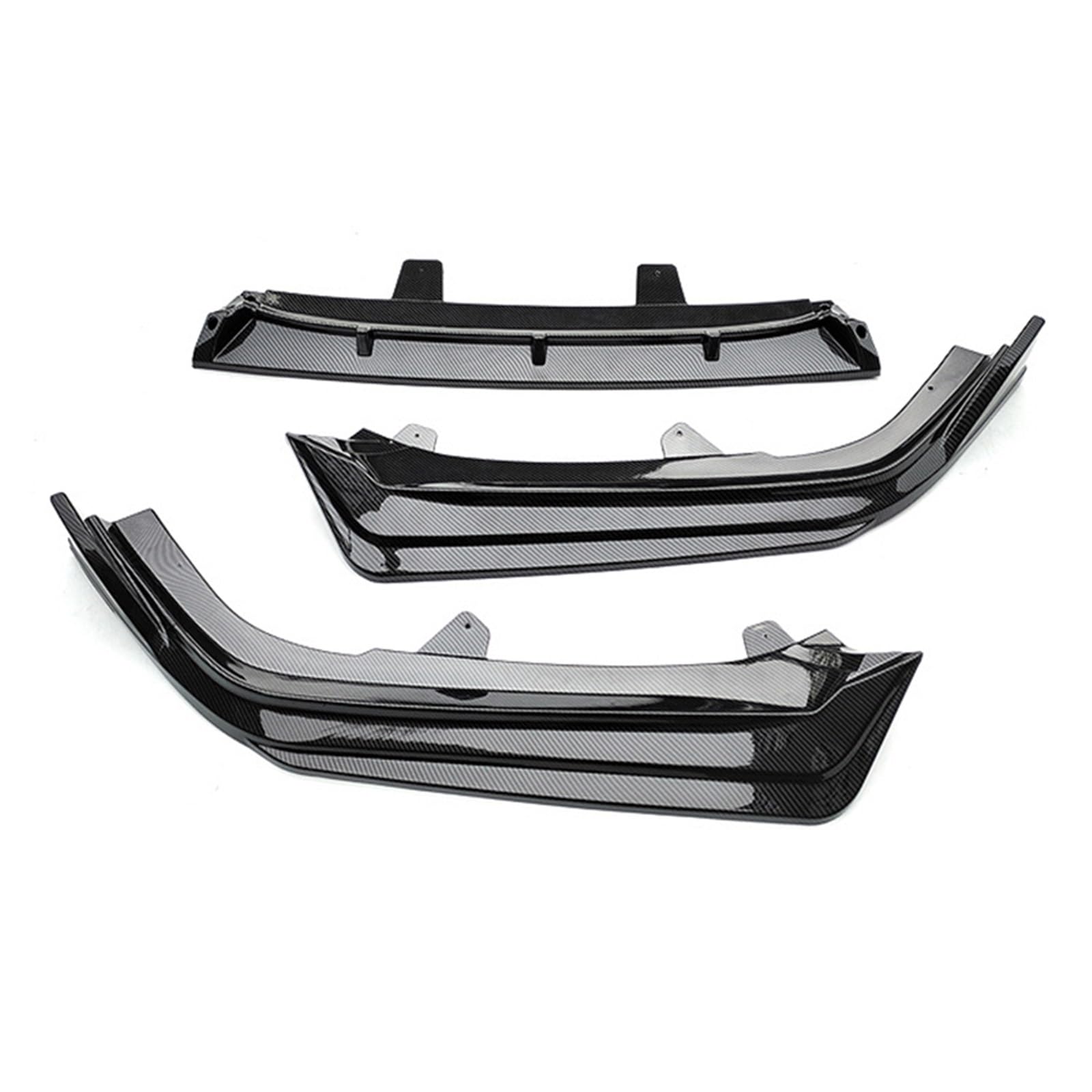 Auto-Frontspoiler Für Accord 10.5th Gen 2021-2022 Frontschürze Lip Spoiler Splitter Deflektor Guards Body Kit Auto Auto Zubehör Auto Frontspoiler Lippe(Carbon Look A) von CAIDIS