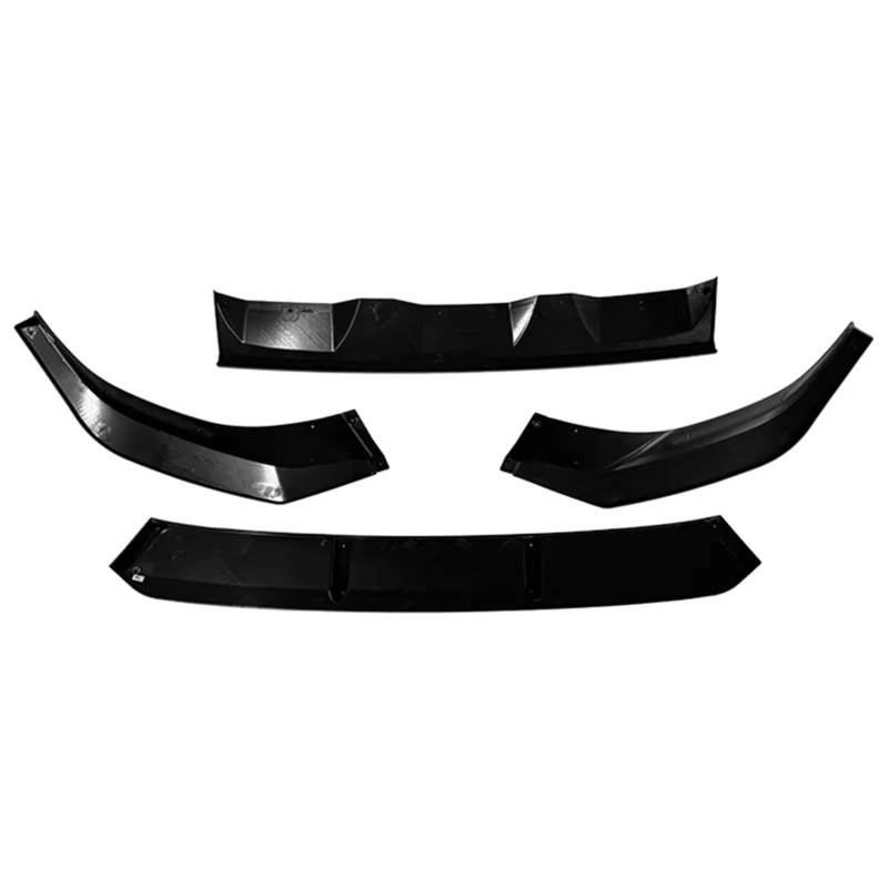 Auto-Frontspoiler Für Auai Für Q7 Für S-Line 2020-2024 ABS 4 Stücke Auto Front Lip Bumper Spoiler Glänzend Schwarz Modifikation Body Kit Auto Frontspoiler Lippe von CAIDIS