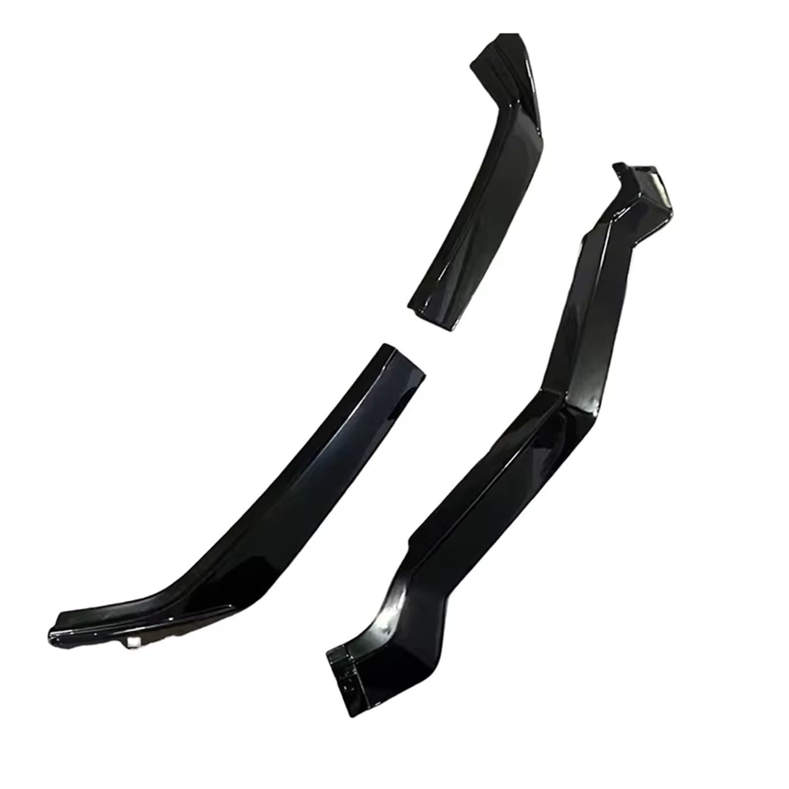 Auto-Frontspoiler Für Chevrolet Für Corvette C8 Z51 STG 2 Tür 2020-2024 3/PCS Auto Front Lip Spoiler Glänzend Schwarz Styling Zubehör Body Kit Auto Frontspoiler Lippe von CAIDIS