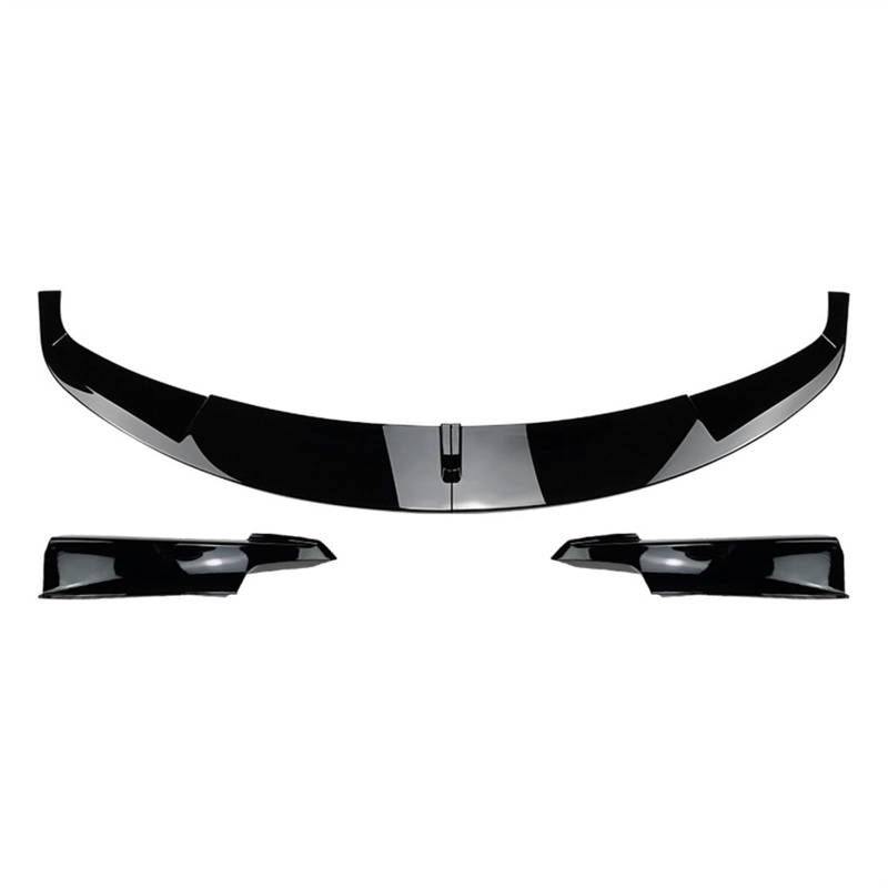 Auto-Frontspoiler Für F30 F31 Tech Sport 2012-2018 Auto Frontstoßstange Lip Spoiler Glänzend Schwarz Oder Carbon Fiber Look Body Kit Auto Frontspoiler Lippe(Glossy Black) von CAIDIS