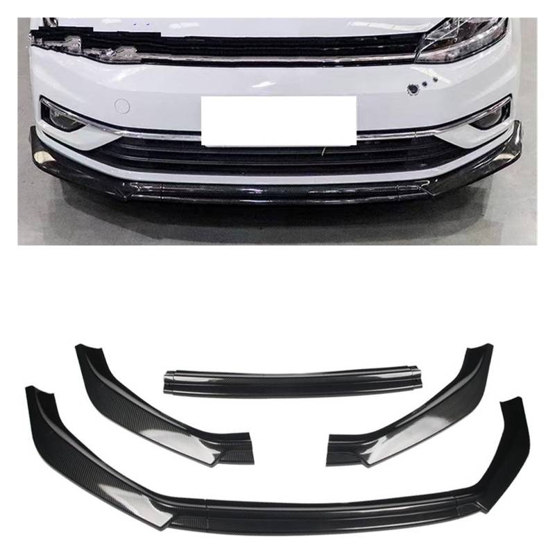 Auto-Frontspoiler Für Golf 7 7,5 MK7 MK 7,5 Standard Für TSI Für TDI 2012-2020 Front Stoßstange Splitter Lip Diffusor Körper Kit Spoiler Schutz Auto Frontspoiler Lippe(75 Carbon Look) von CAIDIS