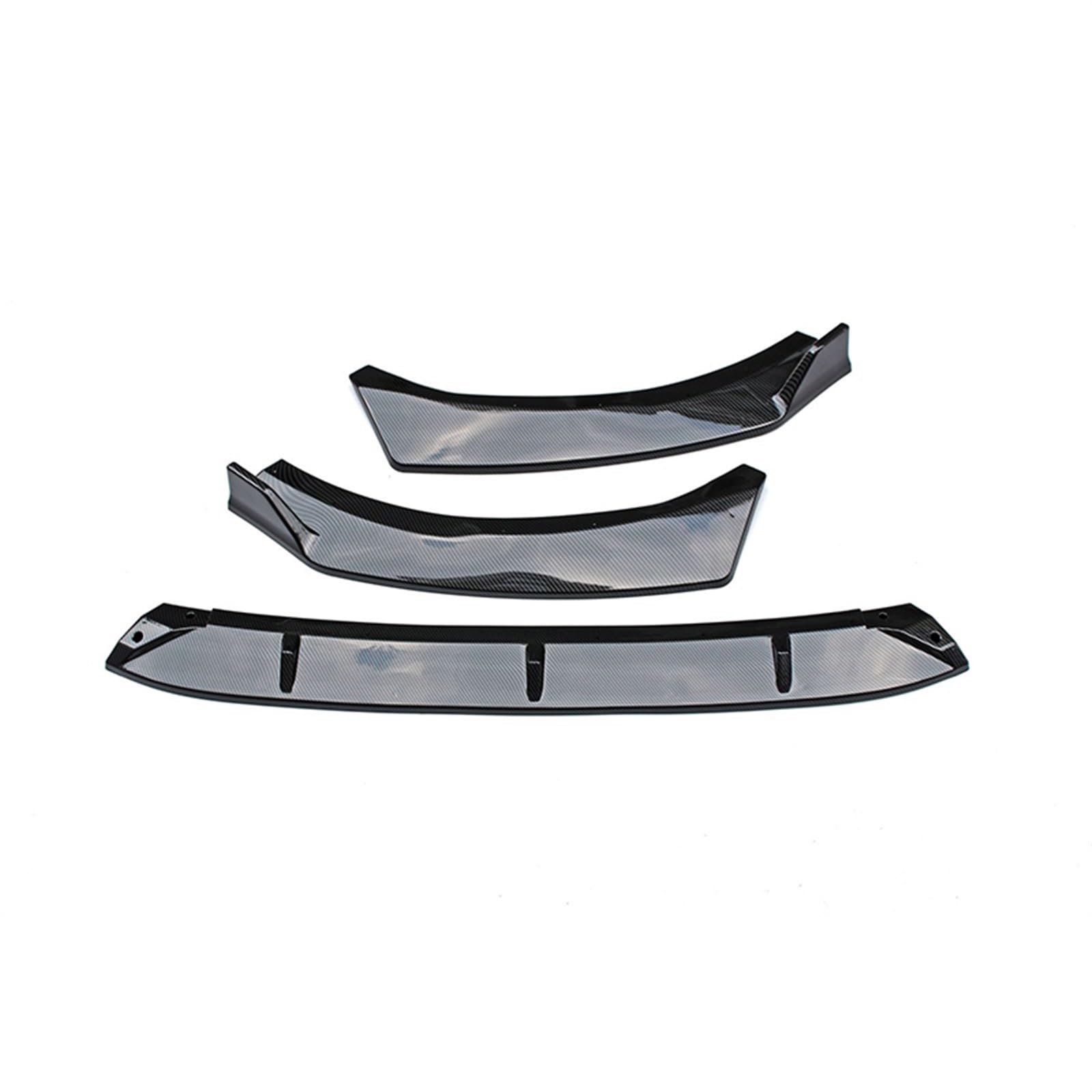 Auto-Frontspoiler Für KIA Für K5 2020-2021 Auto Frontstoßstange Lip Spoiler Seitensplitter Body Kits Guards Deflektor Diffusor Schutzteile Auto Frontspoiler Lippe(Carbon Look) von CAIDIS