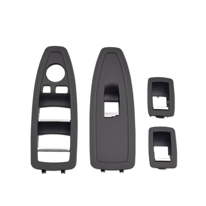 Auto Türgriff Innen Für 1 3 4 Serie F20 F30 F31 F34 F35 F36 Schwarz Beige Carbon LHD RHD Auto Innen Tür Fenster Schalter Panel Abdeckung Ersatz Auto Innentürgriff(A-Black 4piece Set) von CAIDIS