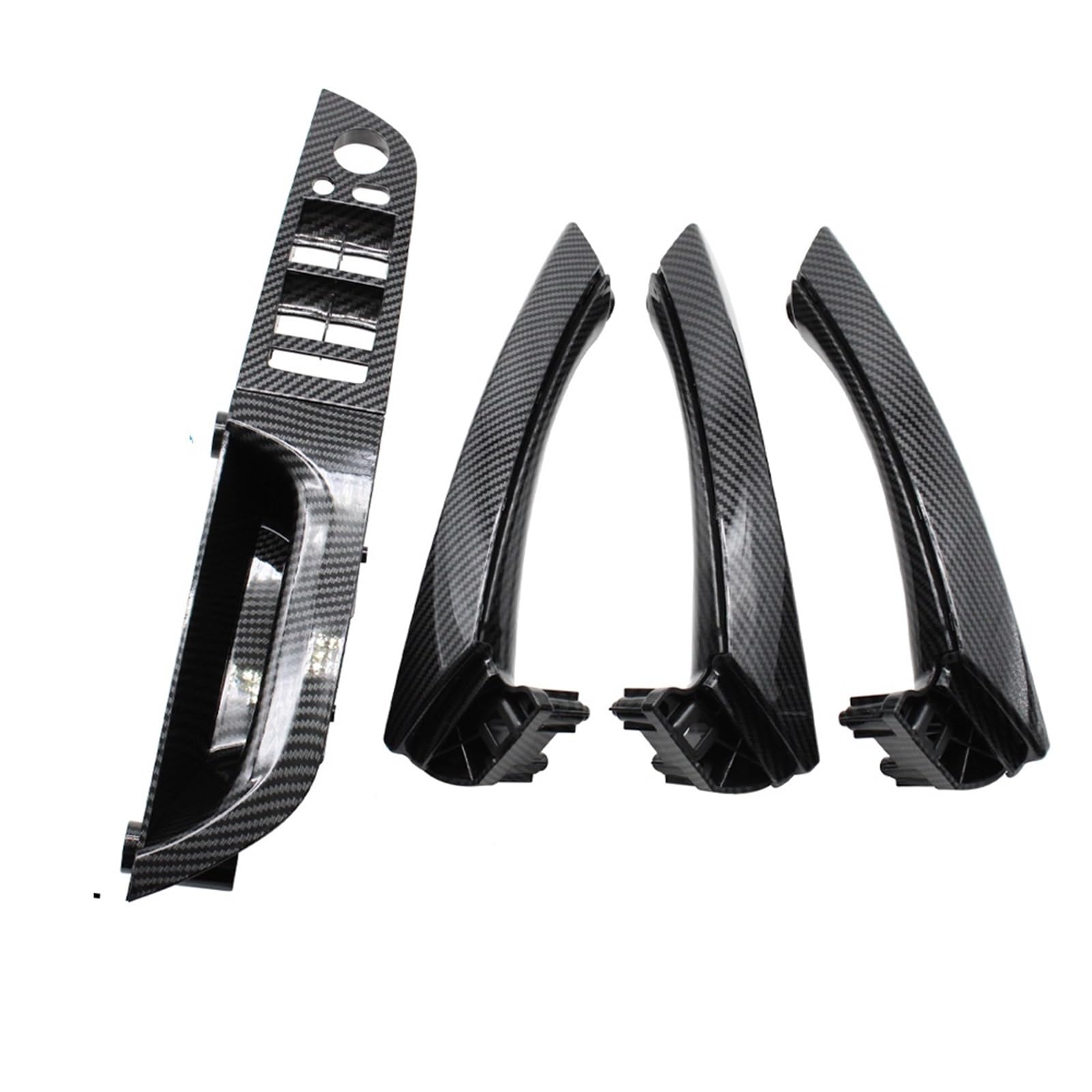 Auto Türgriff Innen Für 3 Serie E90 E91 316i 318i 320i 325i 328i LHD Linke Fahrertür Armlehne Innen Tür Pull Griff Ersatz Auto Innentürgriff(37.5 High-end Carbon) von CAIDIS