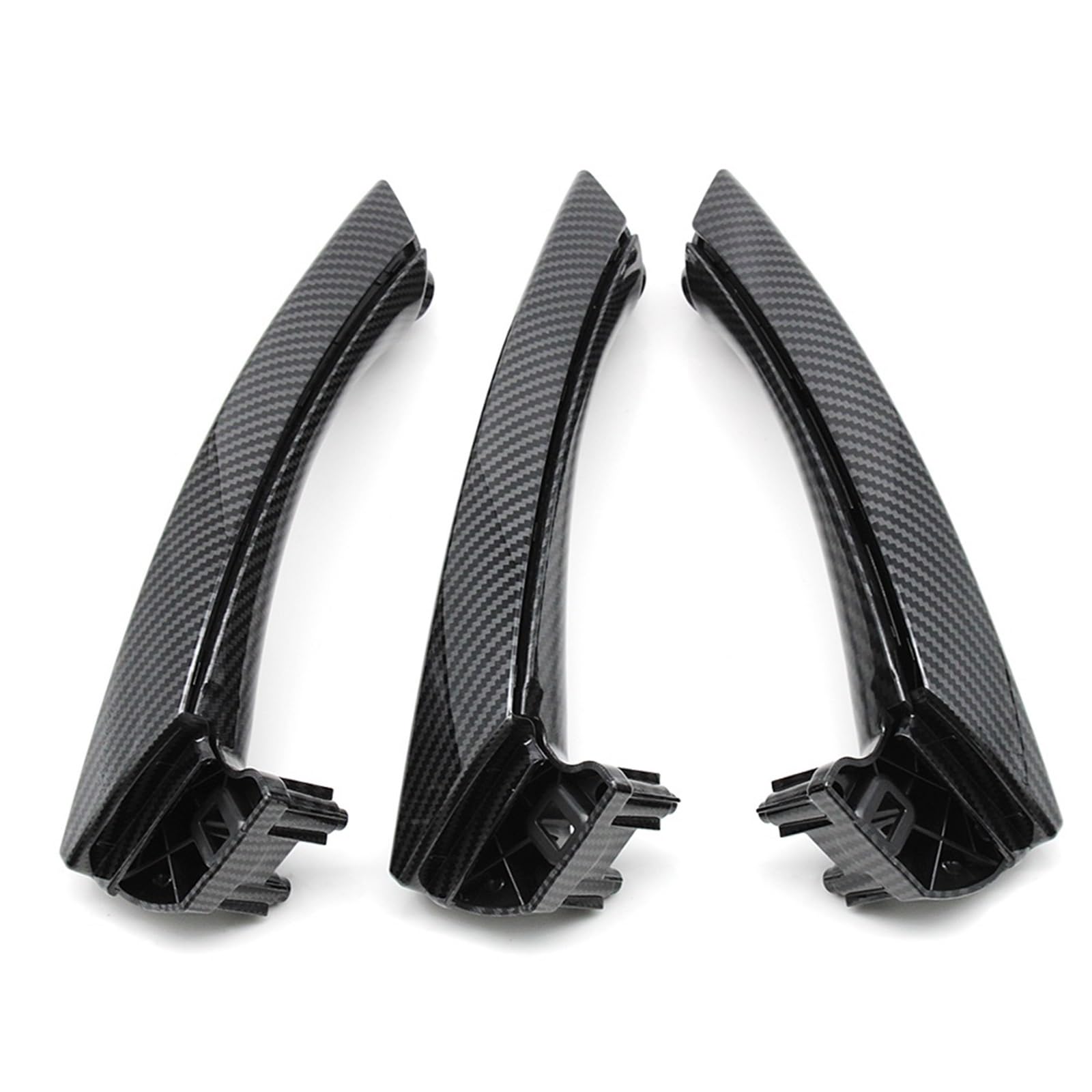 Auto Türgriff Innen Für 3 Serie E90 E91 E92 316 318 320 325 328i 2004-2012 6piece Vollständige Set LHD RHD Passagier Innen Tür Pull Griff Abdeckung Trim Auto Innentürgriff(RHD Set Carbon) von CAIDIS