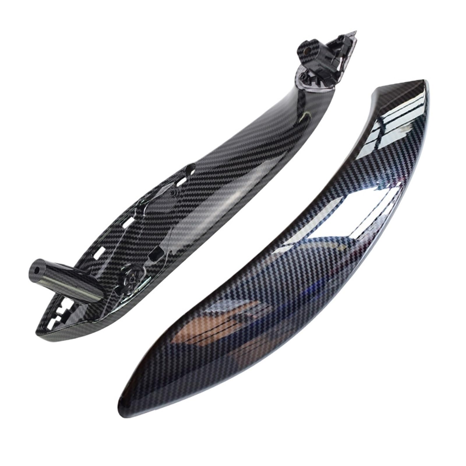 Auto Türgriff Innen Für 3 Serie F30 F31 F32 F33 F34 F35 F36 F80 Carbon Fiber Vorne Hinten Links/Rechts Auto Innen Tür Pull Griff Abdeckung Auto Innentürgriff(Front-Left-Set) von CAIDIS