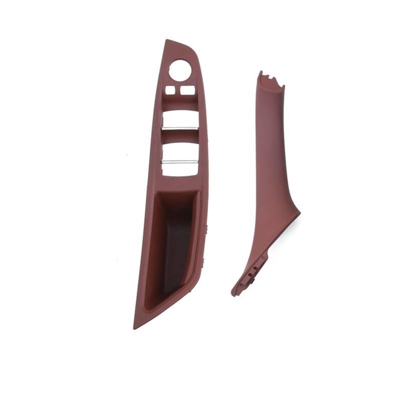 Auto Türgriff Innen Für 5 Series F10 F11 F18 520i 523i 525i 528i 535i Innen Vorne Tür Armlehne Panel Trim Pull Griff Set Ersatz Auto Innentürgriff(Red Brown LHD 2PCS) von CAIDIS